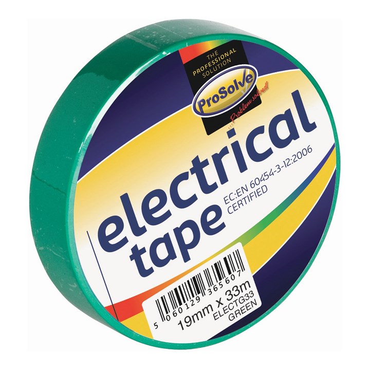 ProSolve Electrical Tape Green 33m