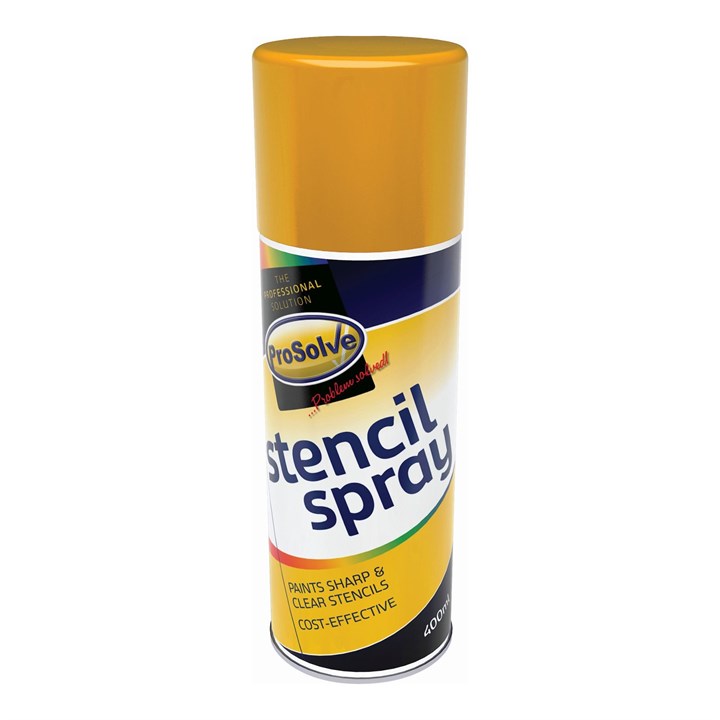 ProSolve Stencil Spray 400ml Paint Aerosol Yellow